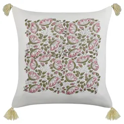 Dekokissen CARISSA Baumwolle 45 x 45 cm Bunt Blumenmuster