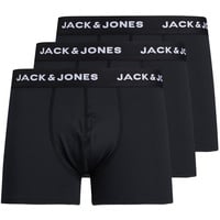 JACK & JONES Herren Boxershort JACBASE MICROFIBER TRUNKS 3-Pack Noos Boxershorts, Black, XL