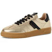 TAMARIS Sneaker Low Top Damen 1-23788-42 933 Frauen Schuhe Leder M2378842 Gold, Schuhgröße:38 EU