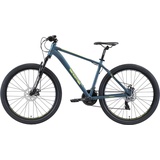 Bikestar Mountainbike 21 Gang Shimano RD-TY300 Schaltwerk, Kettenschaltung, für Damen und Herren, Kettenschaltung, 71364764-46 blau Gelb