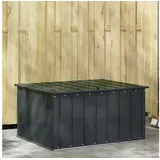 vidaXL Gartenlagerbox 101 x 82 x 50 cm Schwarz