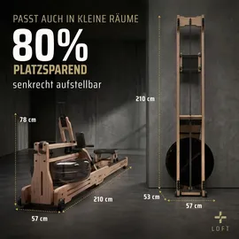 Sportplus Wasser-Rudergerät Eichenholz