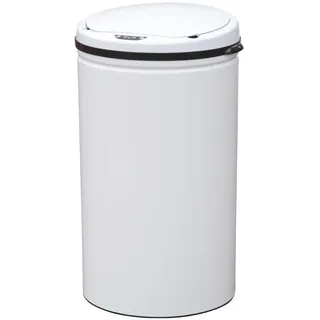 Svita Sensor-Mülleimer 30L Stahl Mülleimer mit Sensor Abfalleimer Küche Weiß