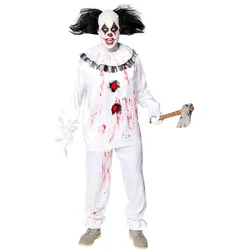 Psycho Horror Clown Kostüm für Herren - M