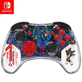 PDP REALMzTM Wireless Nintendo Switch Pro Controller, Rechargeable LED, Licensed for Nintendo Switch|Lite|OLED: Sonic Shadow Space Colony ARK (with Full Motion Controls)