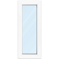 Fenster 40 x 100 cm, Kunststoff, Kömmerling 70 AD, Weiß, 400 x 1000 mm, festverglast, individuell online konfigurieren