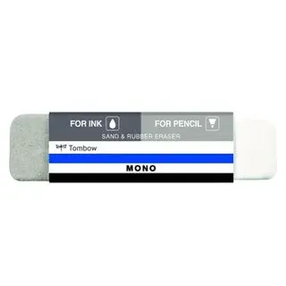Tombow Radiergummi MONO SAND & RUBBER ERASER weiß, grau, 1 St.
