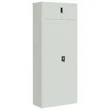 vidaXL Aktenschrank 90 x 40 x 220 cm grau