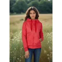 salzhaut Sweatjacke SÖÖTE JACKE Damen Leicht tailliert komfortabler Fit, nordisch klar – entspannter Look mit Haltung weiß S