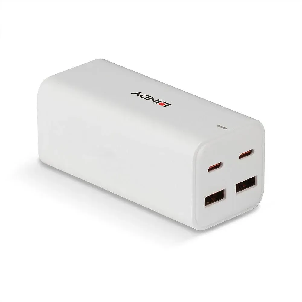 Lindy 73441 Ladegerät für Mobilgeräte Universal Weiß AC Schnellladung Drinnen