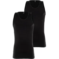 G-STAR Herren Tank Tops - Base Tank Top, Rundhals, Baumwolle, einfarbig Schwarz 2XL