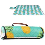 Picknickdecke Picknickdecke wasserdicht, Camping Decke Picknickdecke, Sekey, 140 x 170cm mit tragbarem Griff, Waschbare Picknickdecke für Outdoor grün 140 cm x 170 cm