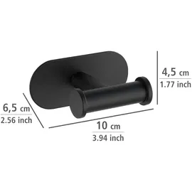 Wenko Orea Handtuchhaken Schwarz