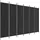 vidaXL Paravent Schwarz 300x200 cm Stoff