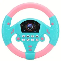 Tnfeeon Kinder Copilot, Lenkrad Spielzeug mit Licht und Fahrgeräusch,