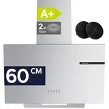 Ciarra VM6765AS Kopffreihaube 60 cm Silber