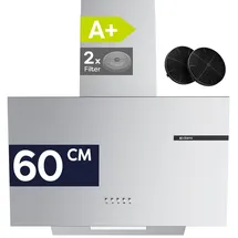 Ciarra VM6765AS Kopffreihaube 60 cm Silber