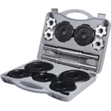 Sport 2000 Deutschland GmbH Hantelset 15Kg schwarz/silber - - Grau