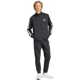 adidas 3-Streifen Fleece Trainingsanzug Schwarz M