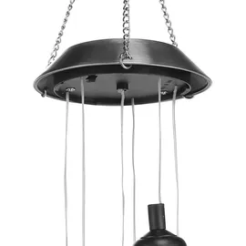 Hi Solar LED Deko-Licht Risse-Glas-Design 6 Lampen Glas 6 Stück weiß