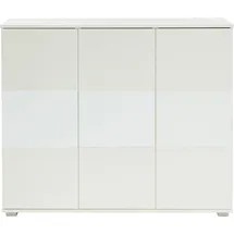 Priess Hochkommode 123 x 103 x 38 cm Weiß