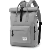 TANTOMI Laptop Rucksack, Rucksack Laptop Tasche 15,6 Zoll, Rucksack Damen und Herren weit öffenbar, Rolltop Rucksack wasserdicht, Backpack Daypack für Schule, Fahrradfahren, Freizeit und Reise