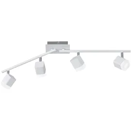 rl live your light Roubaix 4 LED Deckenleuchte weiß matt Metall