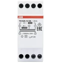 ABB TS 16/8-12 ES Klingeltransformator 16VA, 8-12VAC, Energy Saving 2CSM228605R0812 TS16812ES