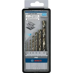 BOSCH Metallbohrer-Set Robust Line HSS Cobalt-Legierung 6-teilig