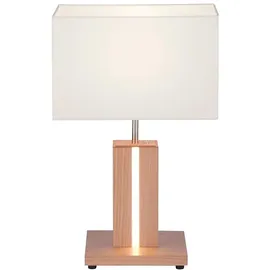 just light. LED-Tischleuchte, Holzdekor, CCT Farbmanagement, dimmbar, Wippschalter