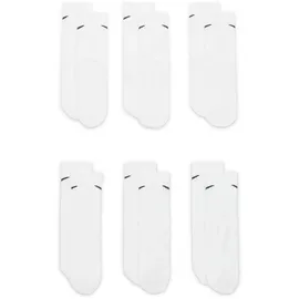 Nike Everyday Cushioned Crew Socken 6er Pack Weiß/Schwarz 38-42