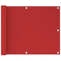 vidaXL Balkon-Sichtschutz 75 x 300 cm Rot Polyethylen