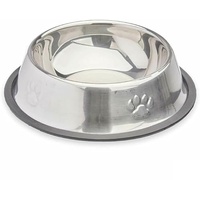 Mascow Futternapf für Hunde, Silber, Grau, Gummi, Metall, 35 x 0,03 x 25 cm, 24 Stück