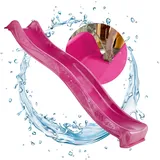 Spielturmking® Kinder Rutsche Outdoor Garten Spielgeräte, Stabile Wasserrutsche für Kinder, Alternative zu Indoor Spielgeräten, 2,30 Meter lang (Pink)