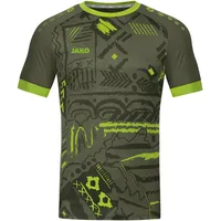 Jako Kinder Trikot Tropicana (Kurzarm), Khaki/Neongrün, 164
