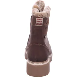TAMARIS Damen Warmfutter Stiefel Leder Blockabsatz Duo-Tex; MOCCA, EU
