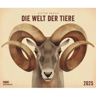 Dumont Kalenderverlag Dieter Braun: Die Welt der Tiere 2025 – Wandkalender – Format 60 x 50 cm