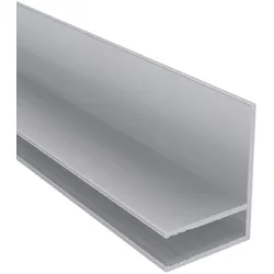 Randabschlussprofil | 10 mm | Aluminium | Blank | Länge 4100 mm