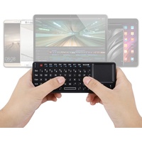 Gugxiom 2.4G Kabellose Touchpad-Tastatur, USB2.0 Kabellose -Tastatur mit 69 Beleuchteten Tasten mit Touchpad, IR-Anzeige, Empfänger und USB-Kabel für Ps3/4 und Xbox 360.