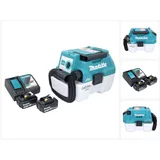 Makita DVC 750 LRF Akku Staubsauger LXT 18 V 67 mbar 7,5 l Brushless + 2x Akku 3,0 Ah + Ladegerät