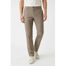 Selected Anzughose "SLH175-SLIM ROBERT FLEX PANTS NOOS", Herren, Gr. 33, Länge 34, sand, Web, Obermaterial: 67% Polyester, 29% Viskose, 4% Elasthan, unifarben, slim fit knöchellang, Hosen Anzughose