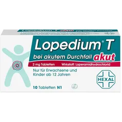 Lopedium T akut bei akutem Durchfall 10 St Tabletten