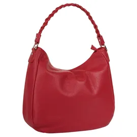 Samantha look Henkeltasche Leder Rot