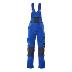 Latzhose "AUGSBURG" Unique - 82C68 (EU 68) - kornblau/schwarzblau