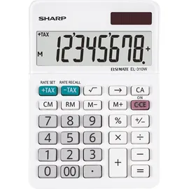 Sharp EL-310W Tischrechner Weiß