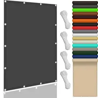 Sonnensegel Sonnenschutz Windschutz 230 x 280 cm,Premium PES Polyester Wasserabweisend Imprägniert Rechteck, Sonnensegel - Sichtschutz Sichtschutz Balkon,Für Balkon Garten, Dunkelgrau