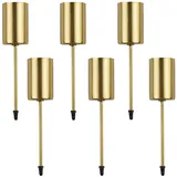 Wishstar 6 STK Ø 2.5cm Kerzenhalter Adventskranz, Stabkerzenhalter Adventskranz Retro Kupfer, Kerzenstecker Adventskranz, Kerzenhalter Stabkerzen, Kerzenständer Stabkerzen, Kerzenhalter Kranz
