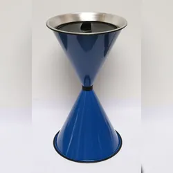 Standaschenbecher Diabola 71x40cm blau SZAGATO Made in Germany Aschenbecher für draußen mit Deckel Standaschenbecher Stand Aschenbecher outdoor