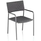 Kettler Benito Stapelsessel 56 x 55 x 85 cm anthrazit/anthrazit