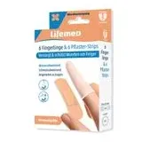 Lifemed Fingerlinge und Pflaster | Wundschutz mit Pflaster-Strips und wasserdichten Fingerlingen